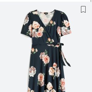 NWT Knit Floral Print MIDI dress